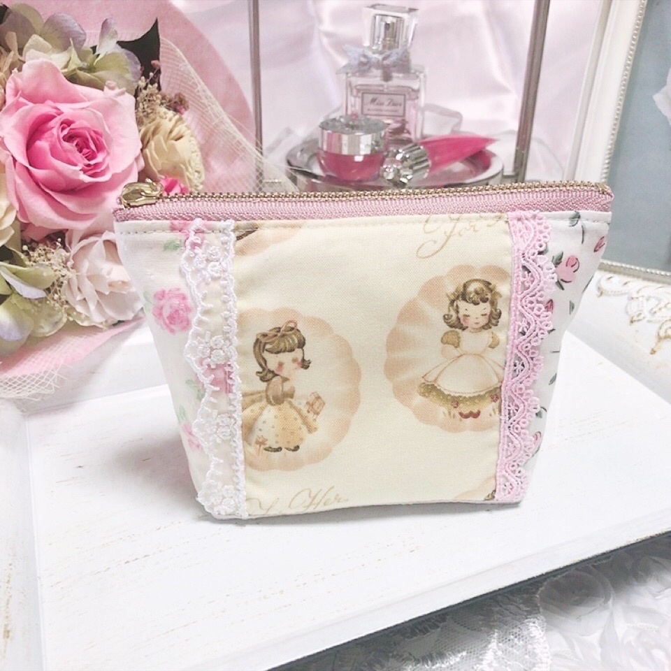 お値下げ＊巾着ハンドメイドリバティフローティングフローラ
