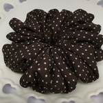 【10個限定💕300円】ショコラドット○プレーンシュシュ✨