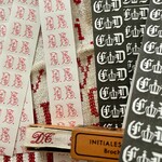 germany　DDR時代マルシェ袋　緑のお花type　7枚set  