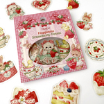 Cherish365【Happiness Strawberry Forest】マット PET フレークシール 30枚 CHO361