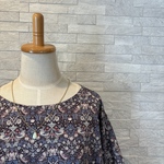 リバティ　タナローン　バルーンスリーブ　ブラウス　ストロベリーシーフ　アンティークブラック