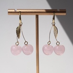 【期間限定／ゴールド】桜んぼのピアス　イヤリング