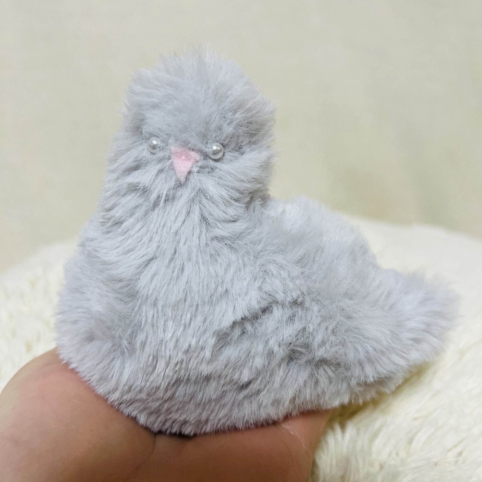 Tiny zoo 作家 羊毛フェルト テディベア ハンドメンド ぬいぐるみ 鳥 Tiny zoo 作家 羊毛フェルト テディベア ハンドメンド