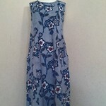着物リメイクワンピースチュニック◎ノースリーブワンピースチュニック　リップル　浴衣ワンピース