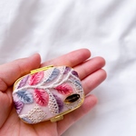 インド刺繍リボン　刺繍リボン　ピルケース　ミニケース　母の日ギフト　母の日の贈り物　母の日　ピンク　アクセサリーケース