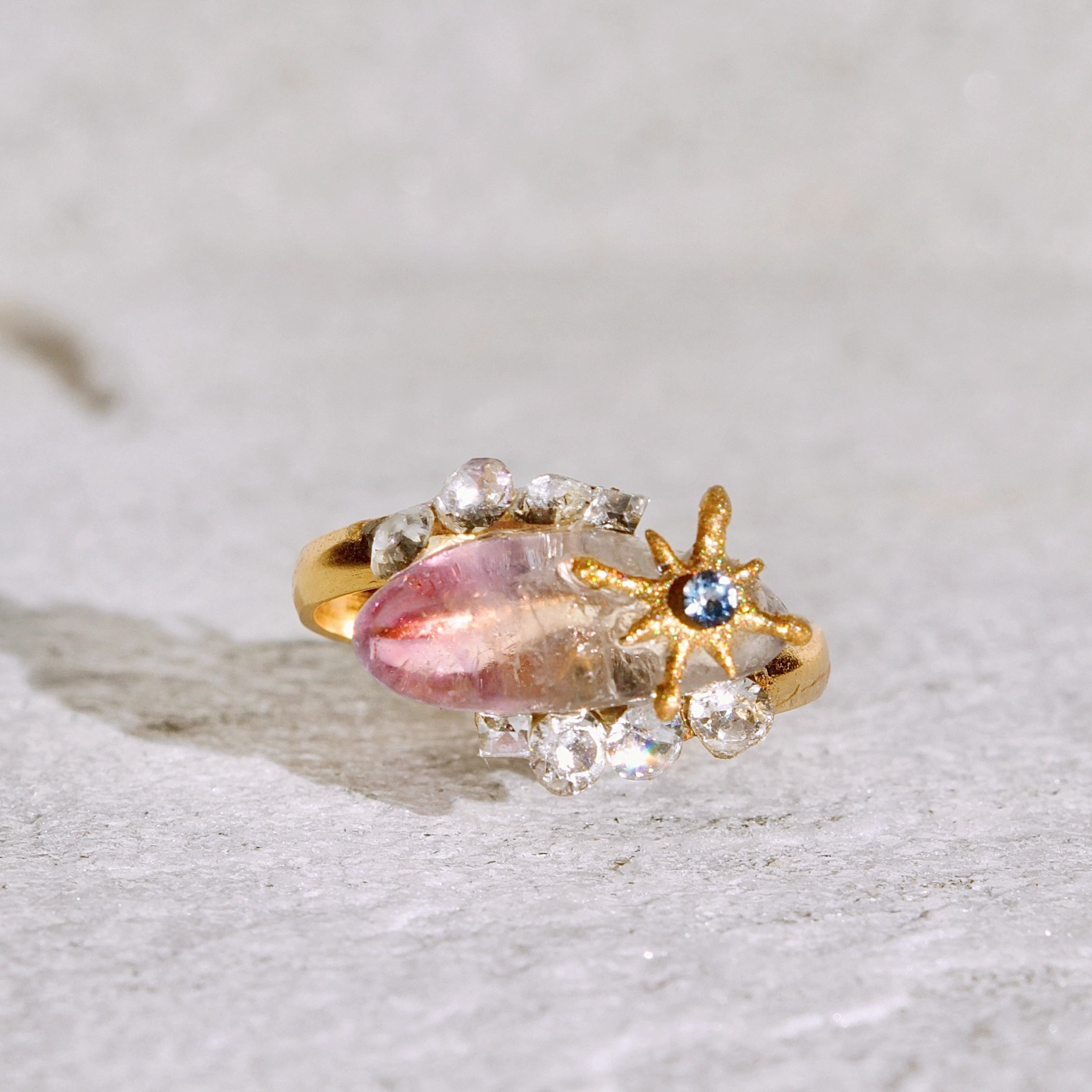✴︎希少石✴︎スーパーセブンRenaissance ring✴︎天然石リング　一点もの ✴︎希少石✴︎スーパーセブンRenaissance ring✴︎天然石リング