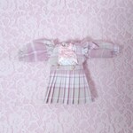 (E)ミディ☆チェック柄プリーツスカートセット　ブライス ARomantic　