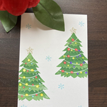 消しゴムはんこ　クリスマスツリーのはんこ