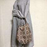 【503】【母の日ギフト】バルーンバッグ　着物リメイク