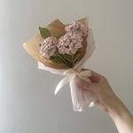 【枯れないお花】カーネーションのミニブーケ かぎ針編み ニットフラワー  花束 母の日ギフト プレゼント 