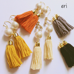 秋色タッセルピアス/イヤリング