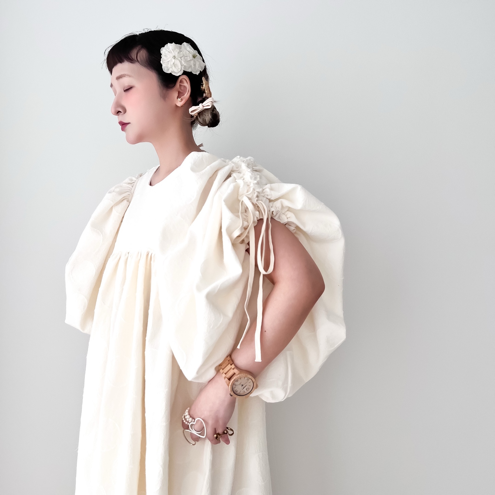 ◯ フリルフル2wayエプロンドレス ◯ yuka haseyama - ◯ yuka