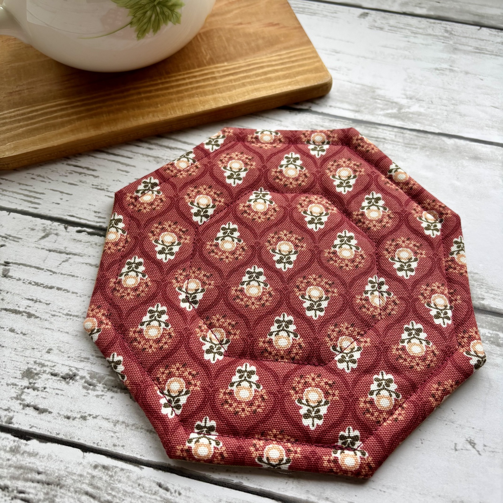 ラガディアンu0026アンディ キルティング ハンドメイド 鍋敷きSポットマットラガディアン アン＆アンディ（ブルー）3枚セット