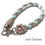 【再販2】【送料無料】バイカラー　パラコード　スマホストラップ