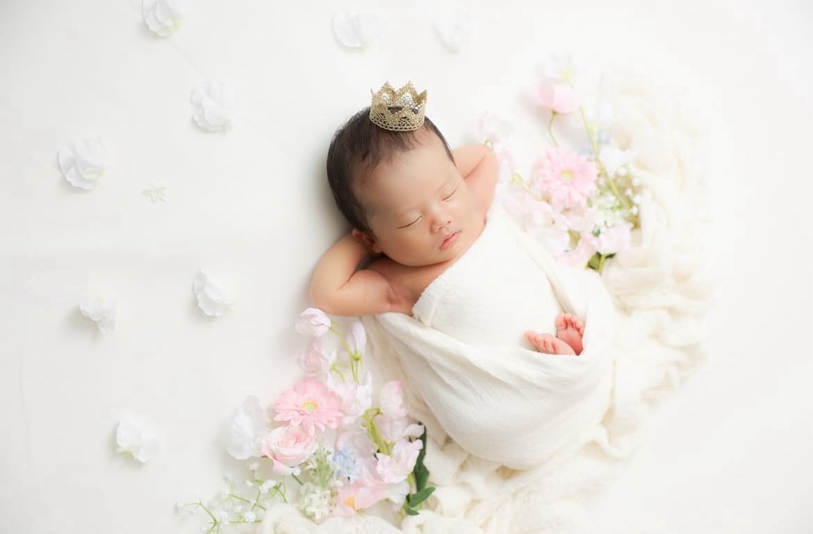 ニューボーンフォト撮影用フラワーリース - sourirebaby | minne byGMO