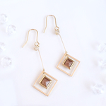 * double square * ワイヤー ピアス