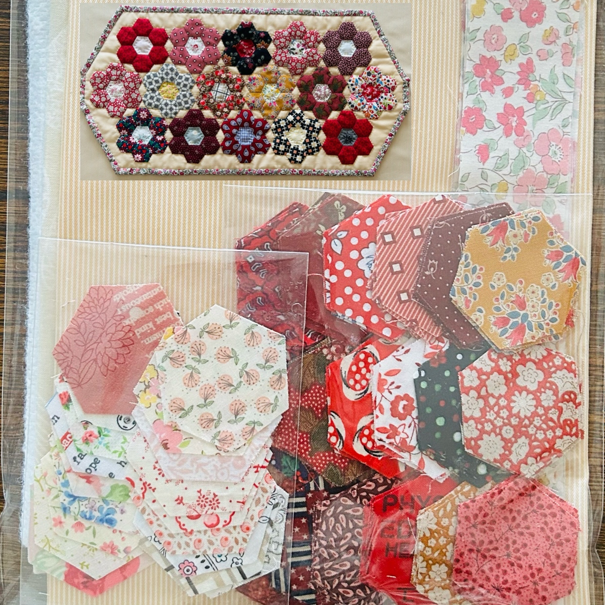 さき織　テーブルセンター6枚セット　ハンドメイド さき織 テーブルセンター6枚セット ハンドメイド 231226-002
