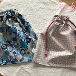 ＜m様オーダー＞リバティ巾着2点