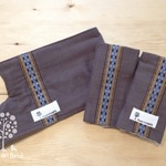 【B様ご予約品】エルゴよだれカバー3点SET*ネイティブボーダー×ブラウン