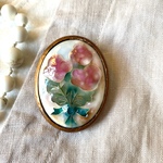 七宝焼きブローチ「花束」