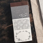 ★4月新入荷★[羊君somesortof.fern] [YJ-058] 網點與花 dots and wreath コラージュ ラベルブック(各50枚)
