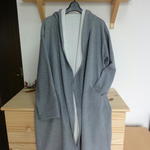 Ｓ様オーダー用　ダブルフェイスニットのコーディガン　杢グレー