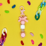 POPでかわいい　シリコンビーズキーホルダー