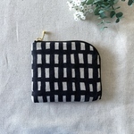 ミナペルホネン　sora check  ハンドメイド　ミニ財布　コインケース　ポーチ