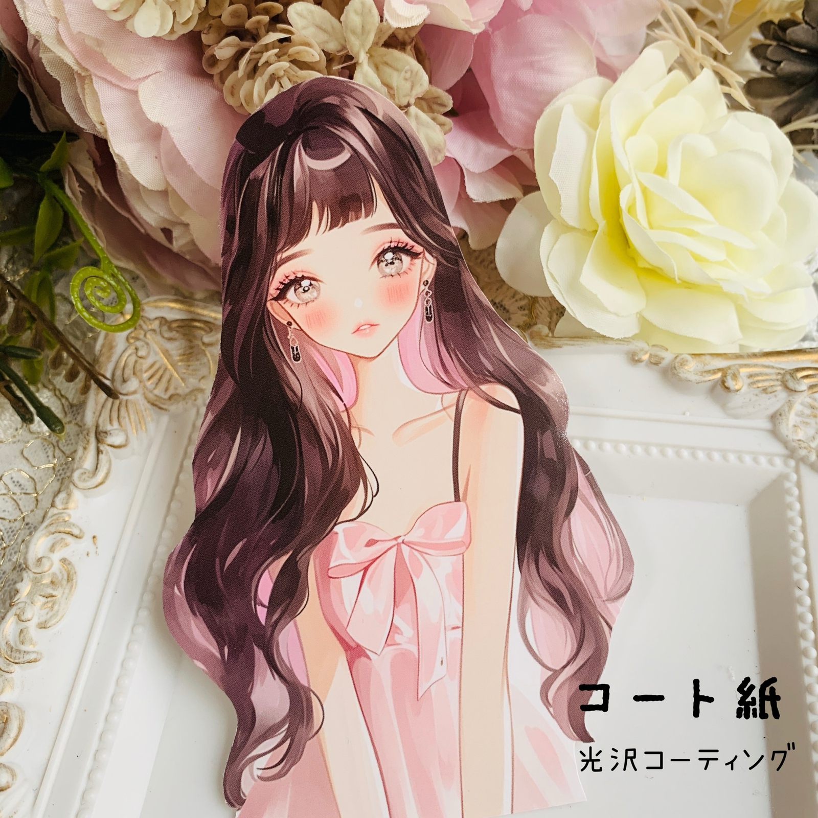 ラスト⋈momo様 両面デザインペーパー ピンクピンク 20枚✧︎* mimosa_shop様 デザインペーパーA4 5種類×各2枚ずつ 合計10枚