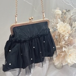 black×パール・がま口フリル  大size