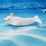 シロイルカの立体キーホルダー
