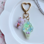 透明感溢れる🫧アイスクリームのキーホルダー🍦✨