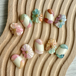 ぷっくりフラワーネイル🌼 夏ネイル・浴衣ネイル👘