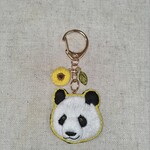 タンタンのお顔刺繍🐼パンダ キーホルダー