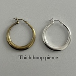 Thick hoop pierce