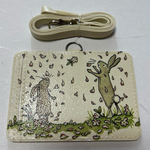 送料込み　受注作成　うさぎパスケース　動物IDカードホルダー　ウサギ　ネームホルダー  カードケース　保護者証　