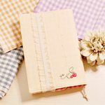 イニシャル刺繍文庫カバー（ゴムバンド付き）♡ハヤカワ文庫対応♡手刺繍
