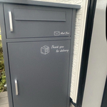⋆⸜  人気です ⸝⋆【 手紙＆宅配BOXステッカー 】イラスト付き メールボックス ポストステッカー、宅配ボックス、POST、防水ステッカー 玄関シール ドアサイン  ステッカー 置き配
