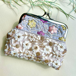 インド刺繍リボン　がま口　小銭入れ　財布　カードケース