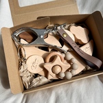 〝出産祝い〟〝誕生日〟Baby Gift Set  ｜マルチクリップ｜歯固め｜積み木｜お名前キーホルダー | 名前&誕生日入れ無料｜