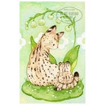 サーバルキャットの親子＊原画