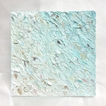 「Ocean」2      テクスチャーアート　抽象画　アクリル画　アート　インテリアアート　現代アート　海アート