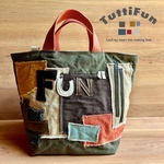 tuttifun＊革と帆布のFUNバッグ