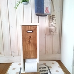 ■再販*受注製作■ナチュラル*トイレットペーパーストッカー