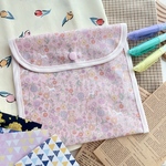 お花畑 ピンク 折り紙ケース 文房具ケース お道具袋 新学期 マルチケース