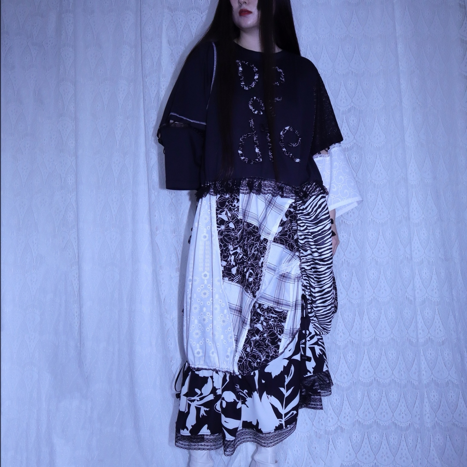 splicing design tops 1011B1 meikeiin handmade - MEIKEI IN'S