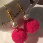 まんまるかわいい冬ピアス