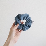 リネン シュシュ