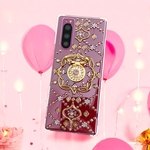 【全機種製作可】フェアリーボンボン シャーベットカラー スマホリング付き iPhone/Androidケース 全機種 スワロフスキー12月タンザナイト