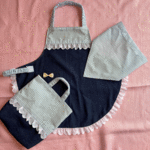 🎀裾がまるくてかわいい🎀幼児用エプロン3点セット